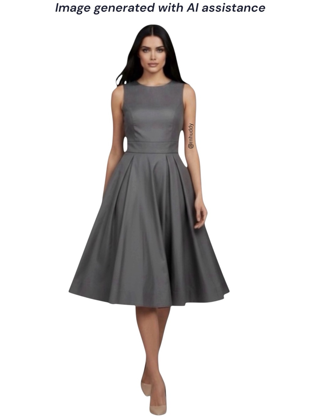 J.Crew size 6 pewter shade fit & flare dress